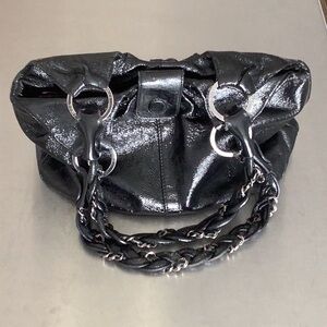 Elliott black leather bag